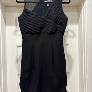 BCBGeneration One Shoulder Black Dress